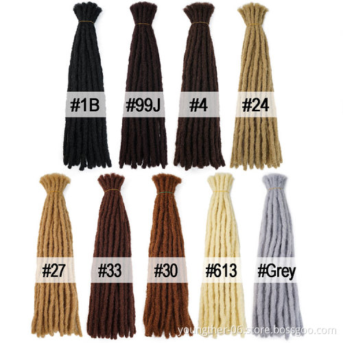 Wholesale  Dreadlocks Men Synthetic Dreadlock Braids Crochet Locs Handmade Dreadlocks Hair Extensions